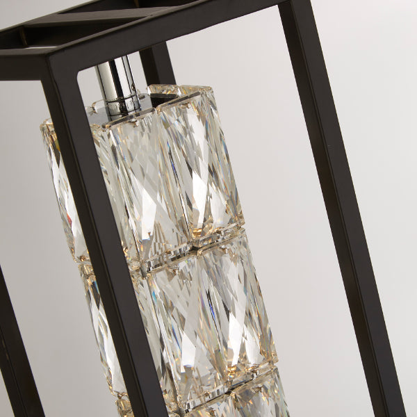 Elevator LED Matt Black Floor Lamp