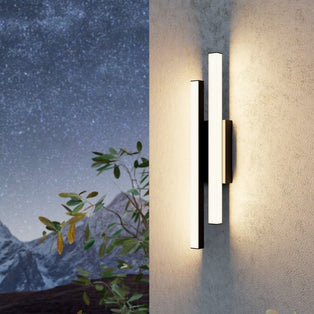Serricella Black LED Outdoor Wall Light