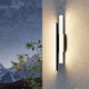 Serricella Black LED Outdoor Wall Light