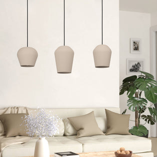 Cambaito 3 Light Sand Ceiling Pendant Bar