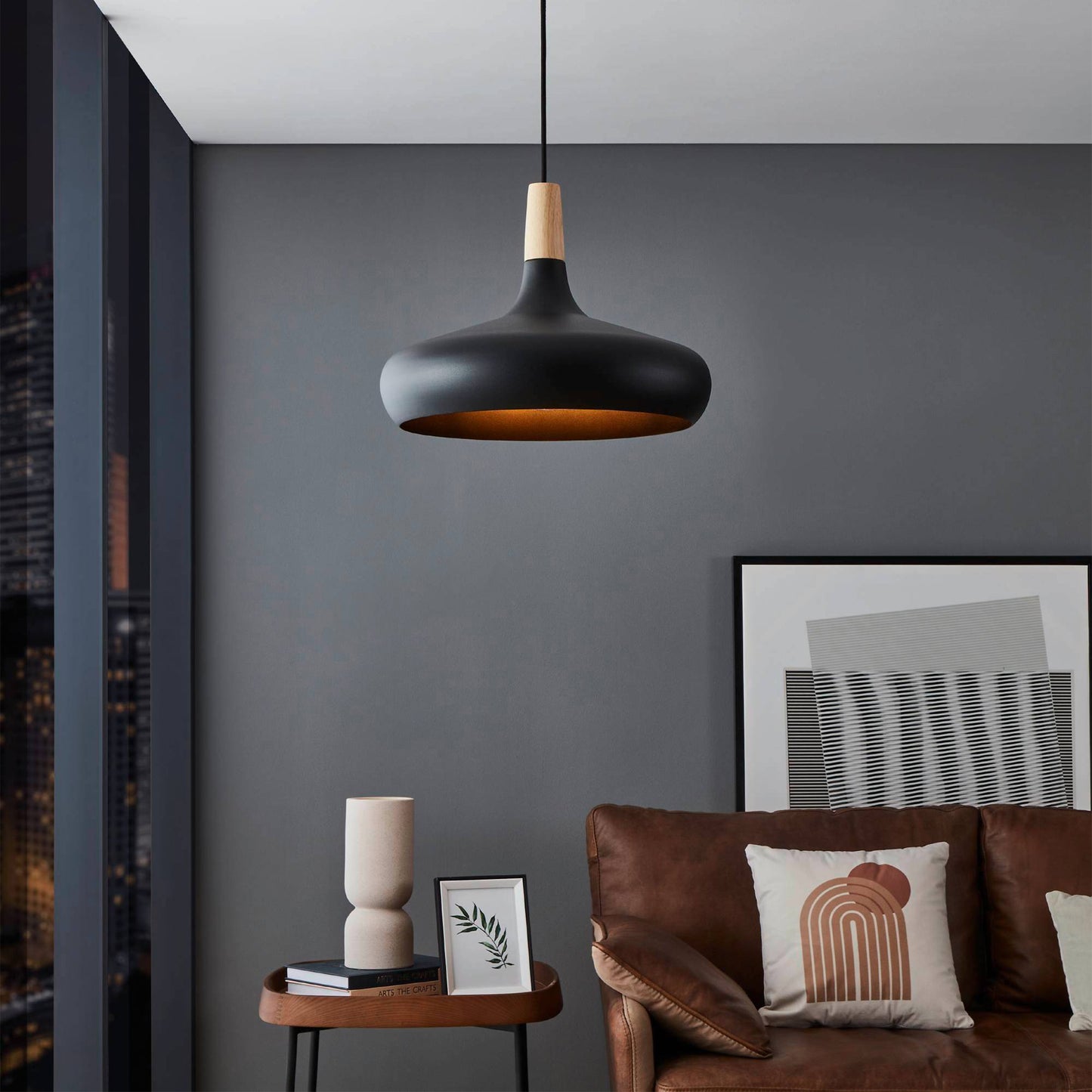 Sabinar Black Ceiling Pendant Large