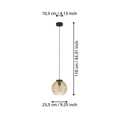 Venezuela Gold Pendant Ceiling Light