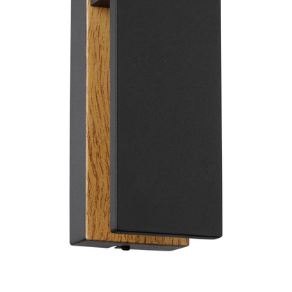 Costorio Black LED Outdoor Wall Light