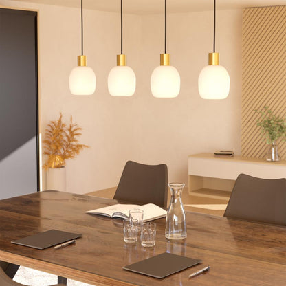 Manzanares 4-Light Brushed Brass Ceiling Pendant Light