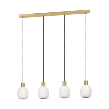 Manzanares 4-Light Brushed Brass Ceiling Pendant Light