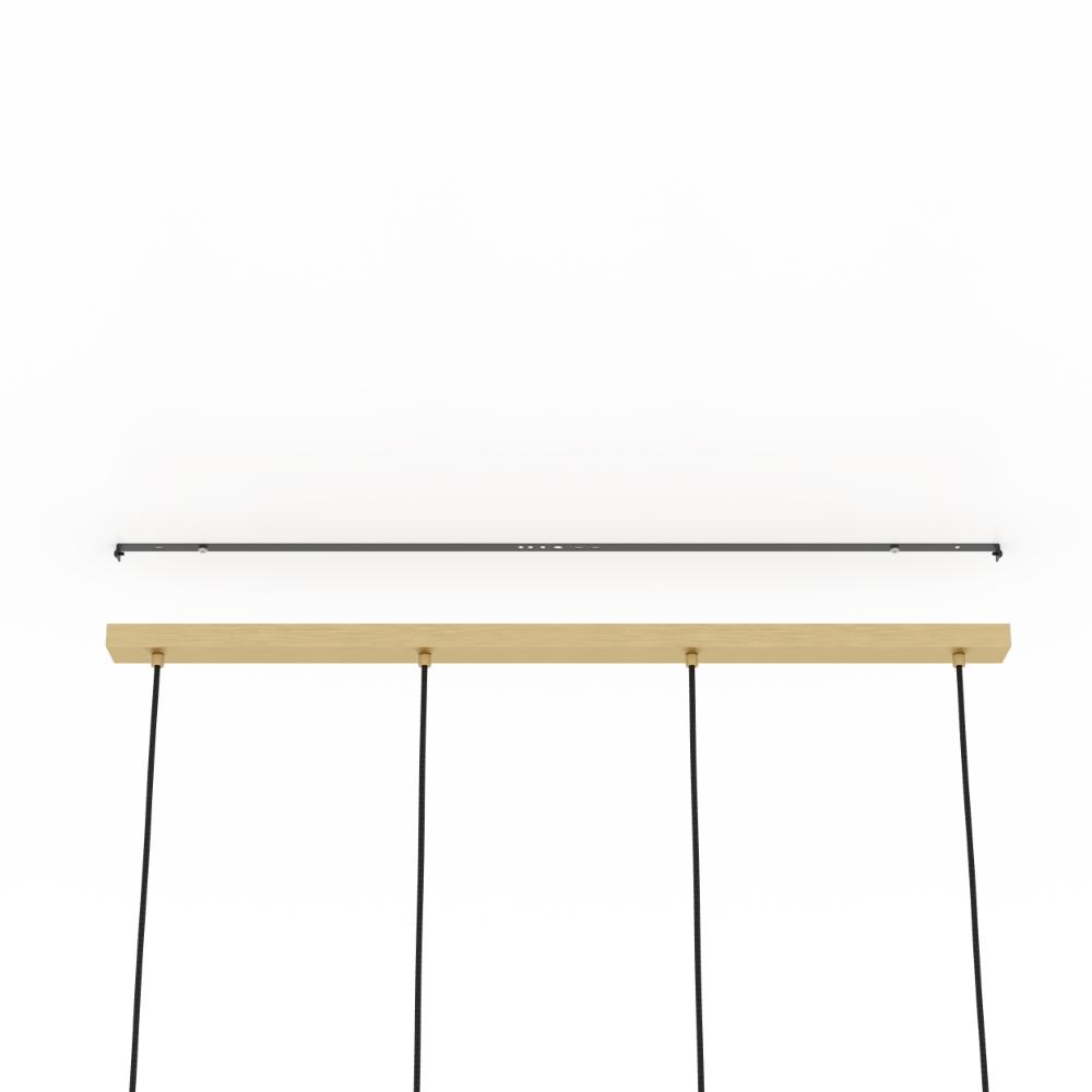 Manzanares 4-Light Brushed Brass Ceiling Pendant Light