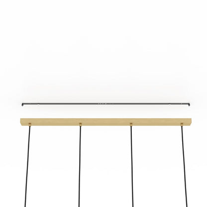 Manzanares 4-Light Brushed Brass Ceiling Pendant Light