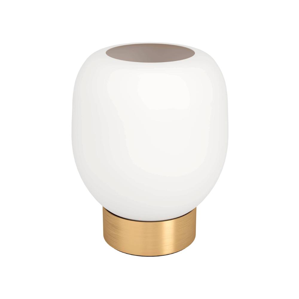 Manzanares Brushed Brass and White Table Lamp