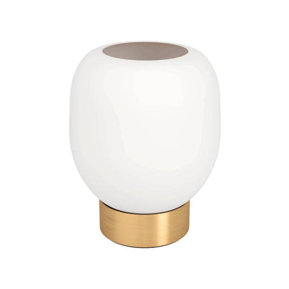 Manzanares Brushed Brass and White Table Lamp