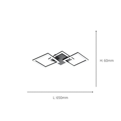 Paranday-z Black LED Flush Ceiling Light