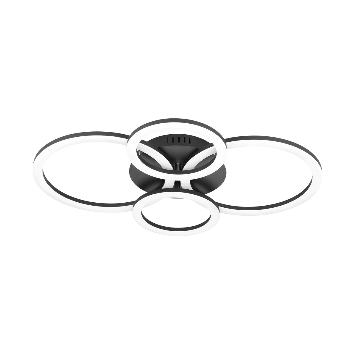 Parrapos-z Large Black LED Flush Ceiling Light
