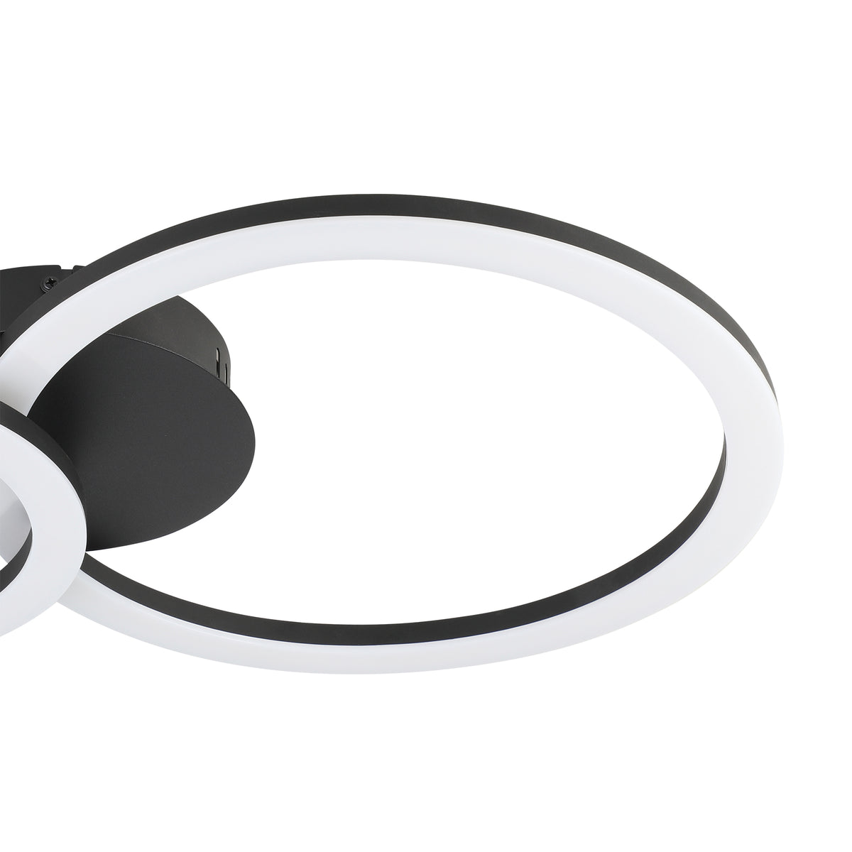 Parrapos-z Small Black LED Flush Ceiling Light