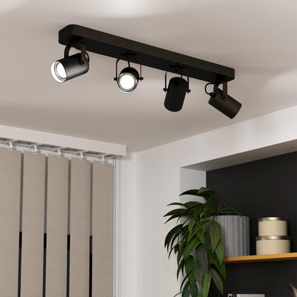 Sorego 4-Light Black Spotlight Bar