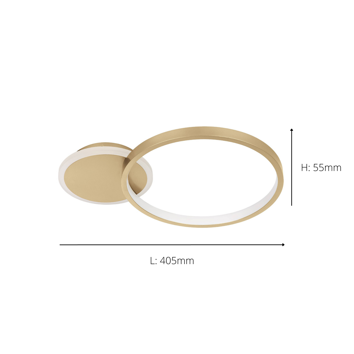 Gafares Gold LED Flush Ceiling Light