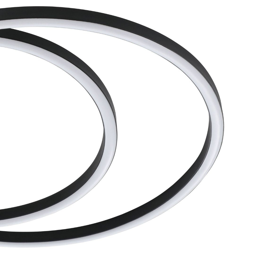 Ruotale Black LED Flush Ceiling Light