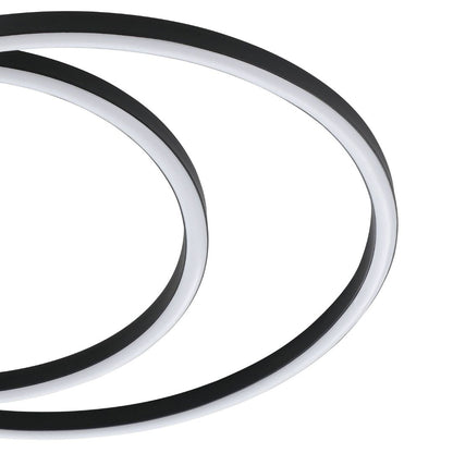 Ruotale Black LED Flush Ceiling Light