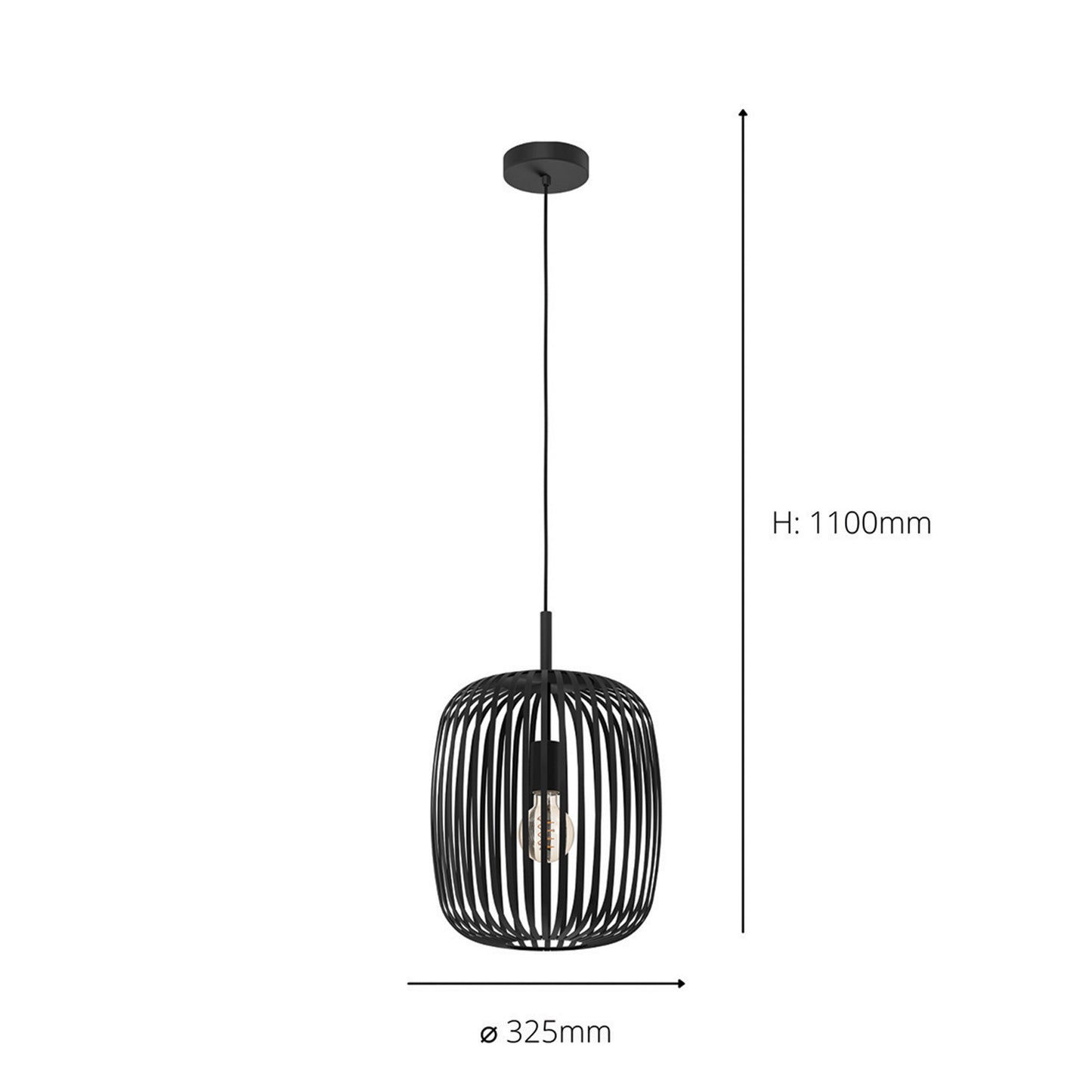 Romazzina Black Ceiling Pendant