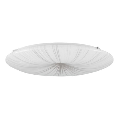 Nieves White and Gold Large LED Flush Ceiling Light