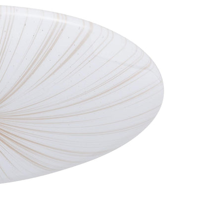 Nieves White and Gold Large LED Flush Ceiling Light