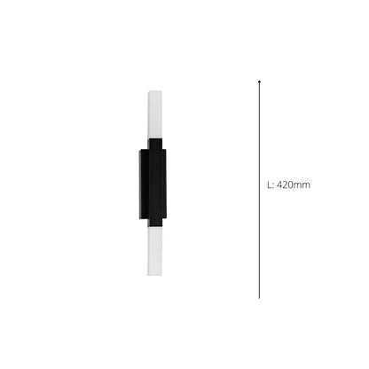Alcudia 2-Light Black LED Bathroom Wall Light