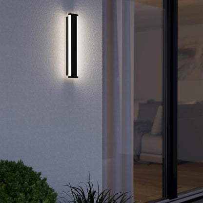 Neviano Outdoor Small Black LED IP55 Wall Light