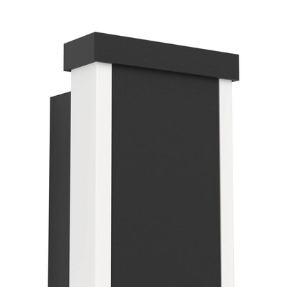 Neviano Outdoor Medium Black LED IP55 Wall Light