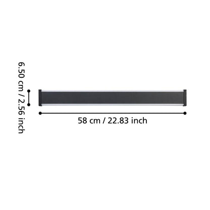 Neviano Outdoor Medium Black LED IP55 Wall Light