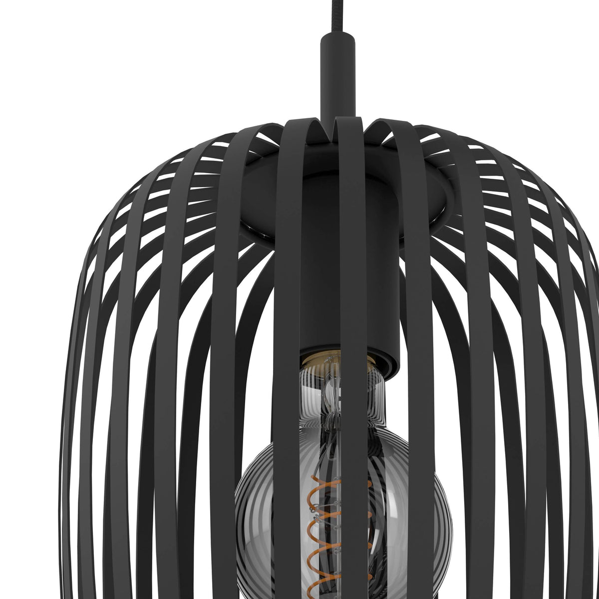 Romazzina 3-Light Black Ceiling Pendant