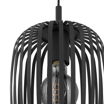 Romazzina 3-Light Black Ceiling Pendant