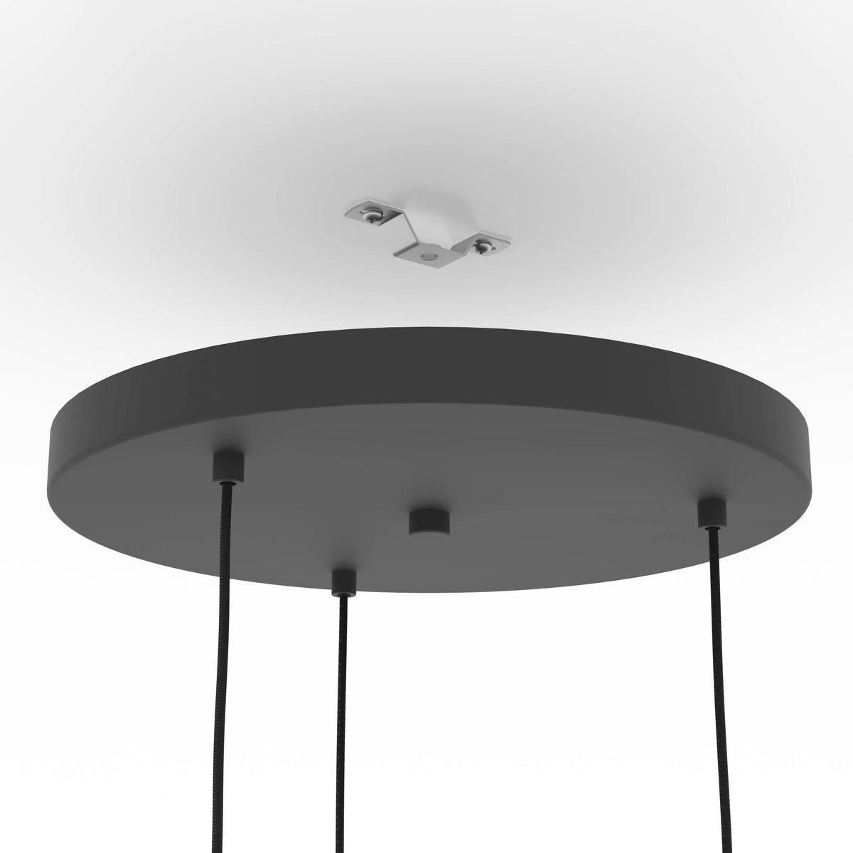 Romazzina 3-Light Black Ceiling Pendant