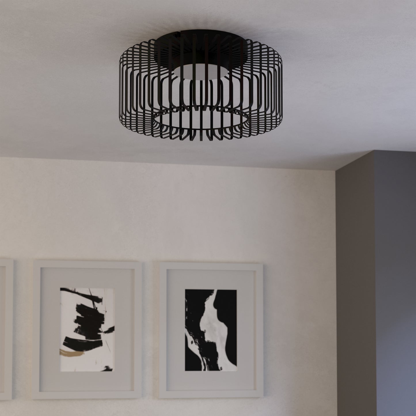 Ginestrone-z Black LED Flush Ceiling Light