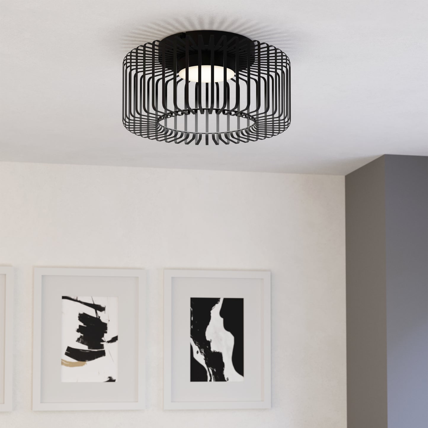 Ginestrone-z Black LED Flush Ceiling Light