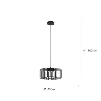 Ginestrone-z Black LED Ceiling Pendant
