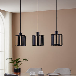 Ginestrone-z 3-Light Black LED Ceiling Pendant