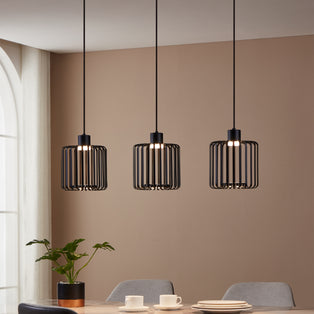 Ginestrone-z 3-Light Black LED Ceiling Pendant