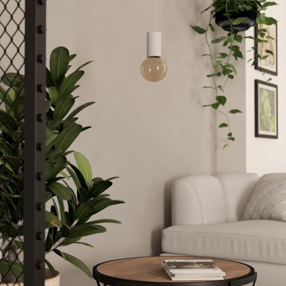 Pozueta 1 White Ceiling Pendant Light
