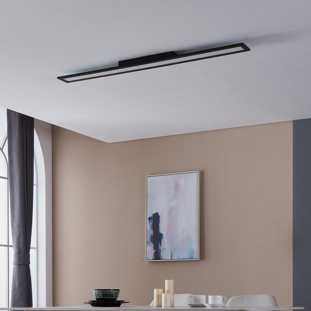 Salobrena 1 Black LED Flush Ceiling Light