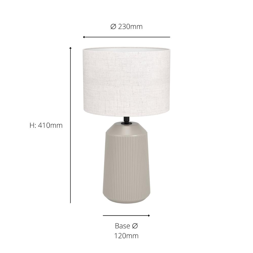 Capalbio Sandy Natural Table Lamp