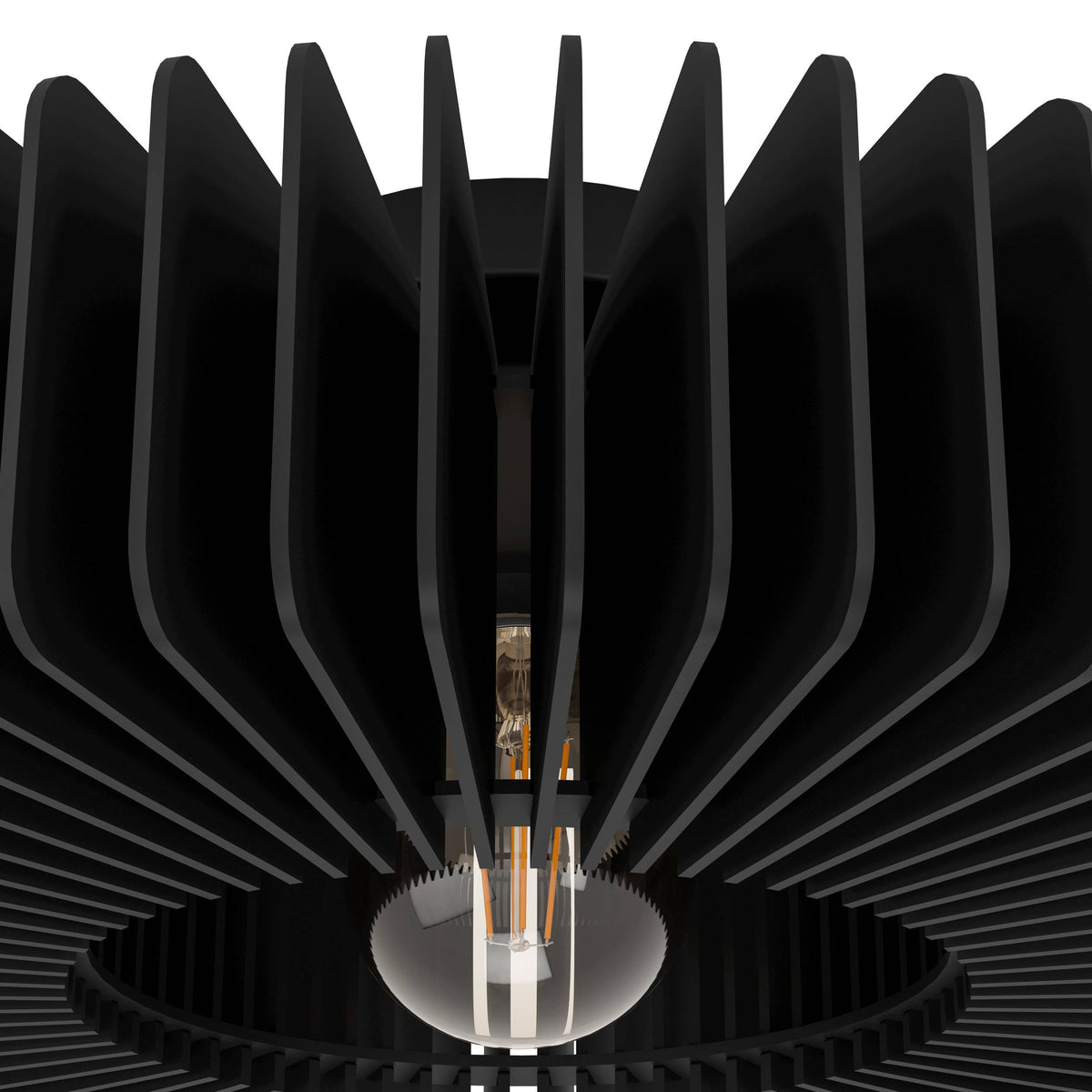Palombaia Black Flush Ceiling Light