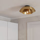 Cenciara Gold Flush Ceiling Light