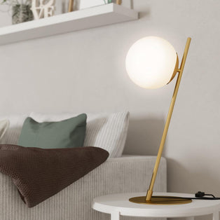 Rondo Brushed Brass Table Lamp