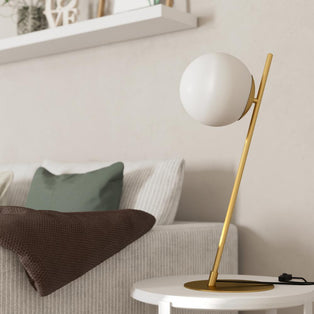 Rondo Brushed Brass Table Lamp