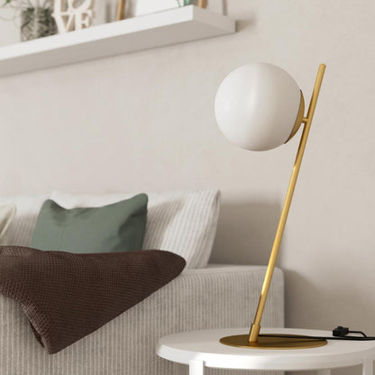 Rondo Brushed Brass Table Lamp