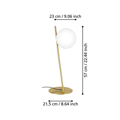 Rondo Brushed Brass Table Lamp