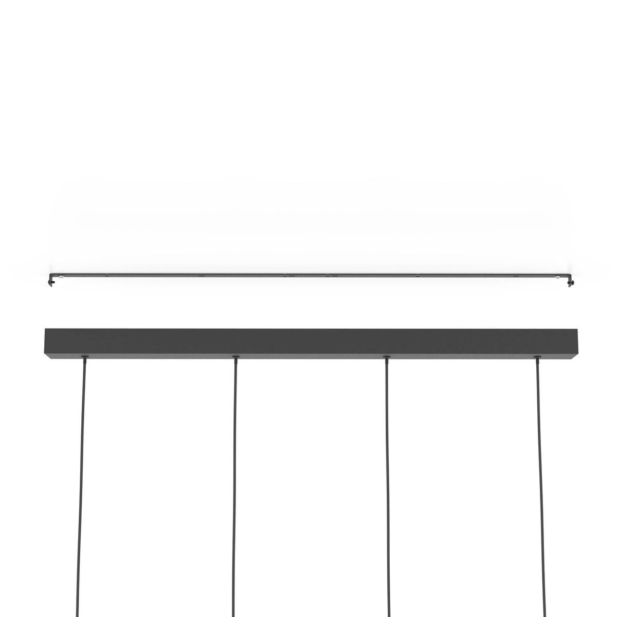 Almudaina 4-Light Black LED Ceiling Pendant