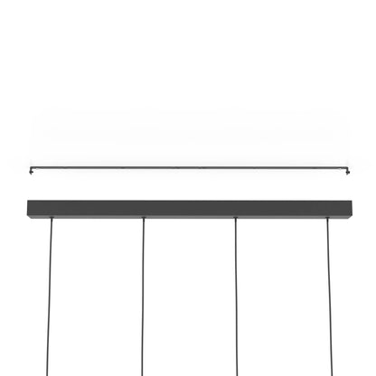 Almudaina 4-Light Black LED Ceiling Pendant