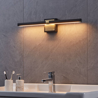 Peguera Black LED Bathroom Wall Light