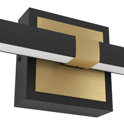 Peguera Black LED Bathroom Wall Light
