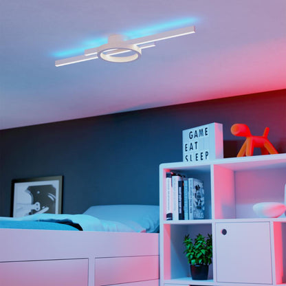 Amandolo White LED Flush Ceiling Light