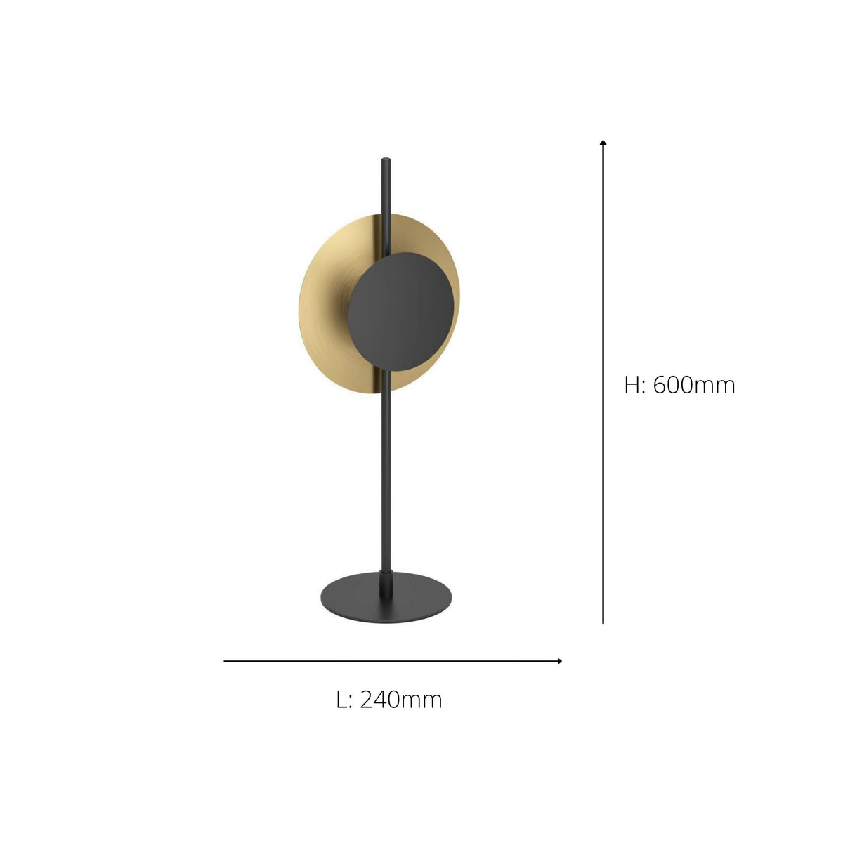Tocina Black LED Table Lamp
